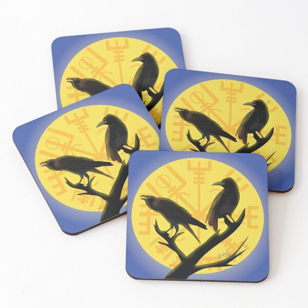 Item preview, Norse Mythology Design: Odin's Ravens, Huginn and Muninn designed and sold by Deborah Goschy.