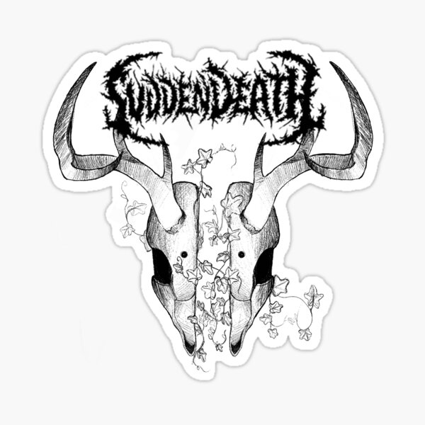 svddendeath logo deer skull Sticker