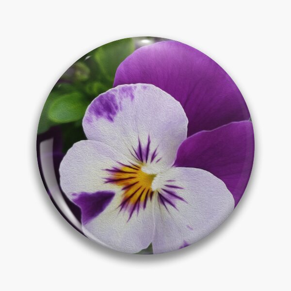 Item preview, Purple white pansies designed and sold by feiermar.