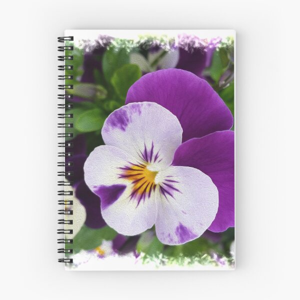 Item preview, Purple white pansies designed and sold by feiermar.