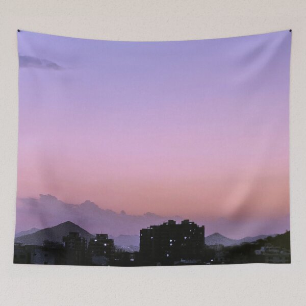 Item preview, Blue sunset sky view designed and sold by ItezaPatterns.