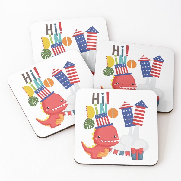 Item preview, Hi! Dino, Funny Dino for 4th of July Celebrations designed and sold by Happiness Shop.