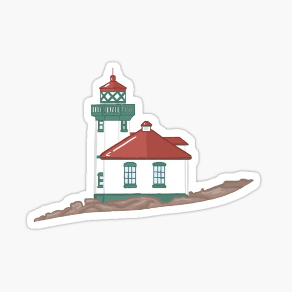 Item preview, Lime Kiln Lighthouse designed and sold by annikabee.