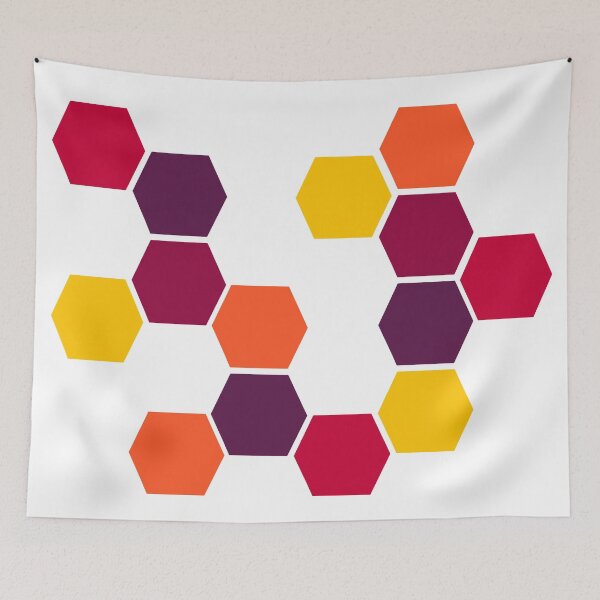 Aperçu de l'œuvre Composition hexagonale 2 créée et vendue par passionatelyem.
