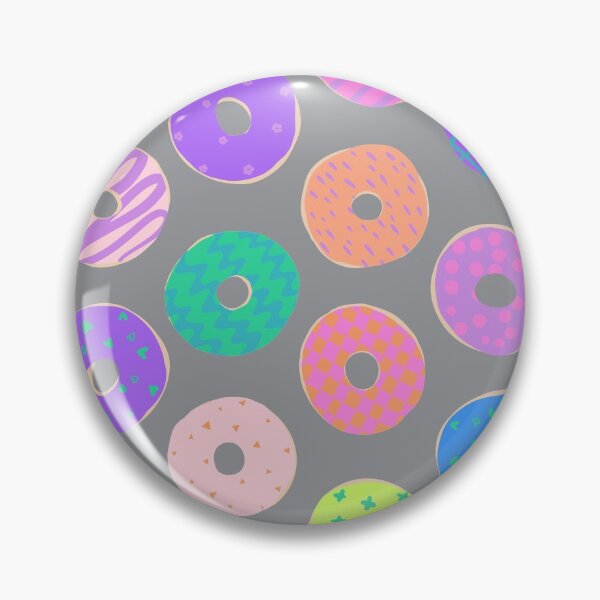 Item preview, Colorful Doughnuts on grey designed and sold by saint-shores.