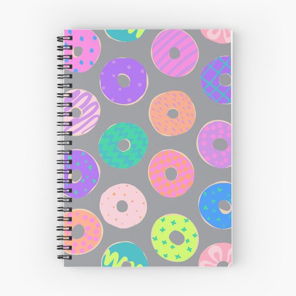 Item preview, Colorful Doughnuts on grey designed and sold by saint-shores.