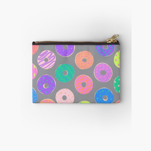Item preview, Colorful Doughnuts on grey designed and sold by saint-shores.
