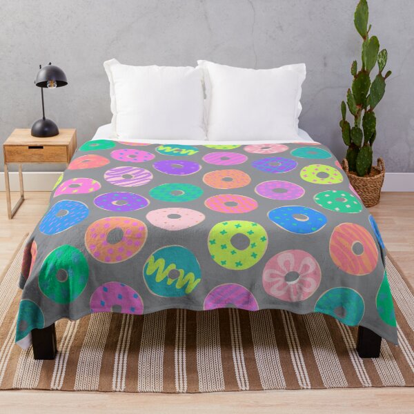 Item preview, Colorful Doughnuts on grey designed and sold by saint-shores.