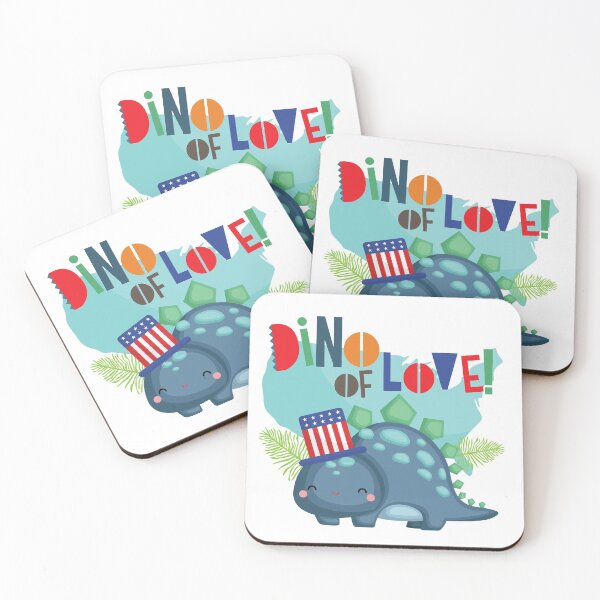Item preview, Dino of Love, Funny Dino for 4th of July Celebrations designed and sold by Happiness Shop.