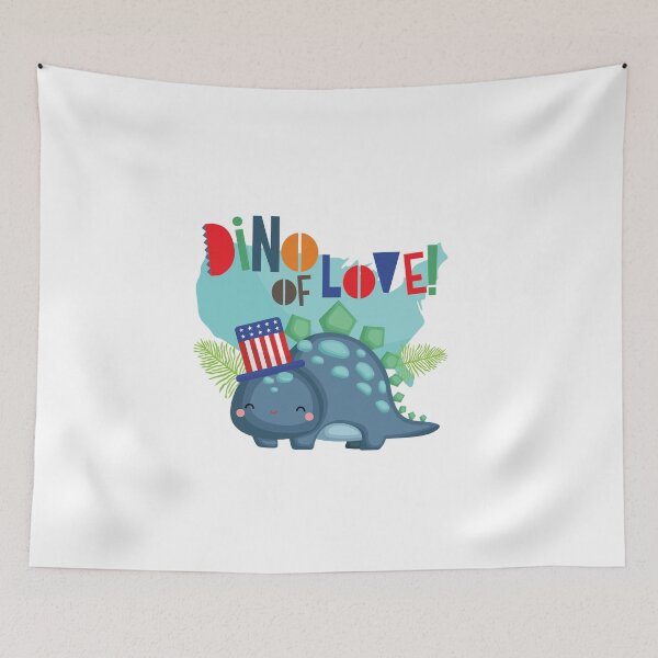 Item preview, Dino of Love, Funny Dino for 4th of July Celebrations designed and sold by Happiness Shop.