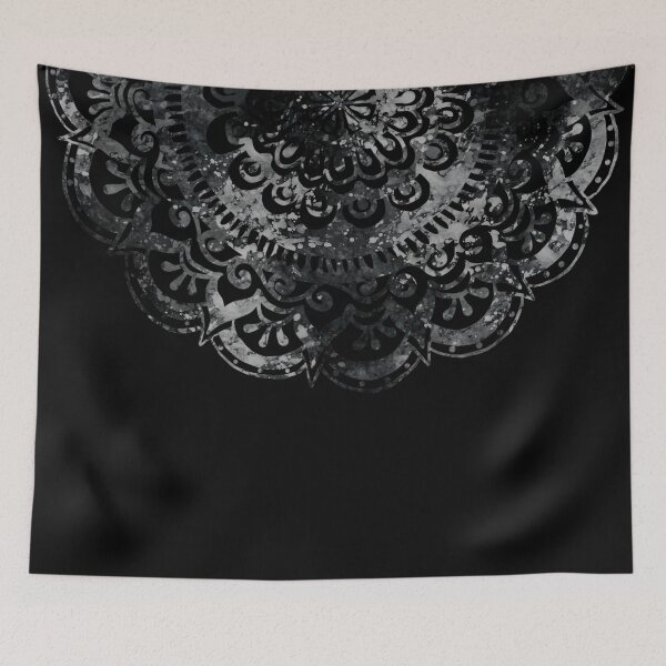 Item preview, Midnight Mystery Mandala on Black designed and sold by ArtByDrax.