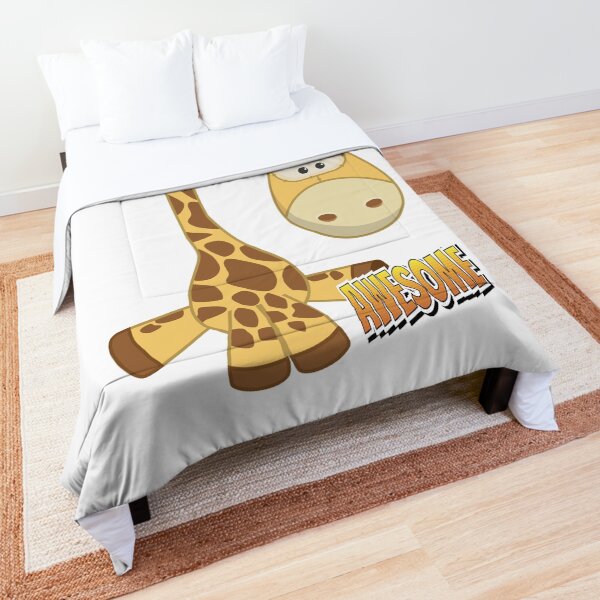 Giraffe Awesome Cute Kawaii Cartoon Comforter