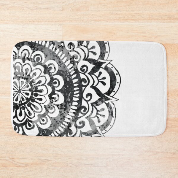Item preview, Midnight Mystery Mandala on White designed and sold by ArtByDrax.