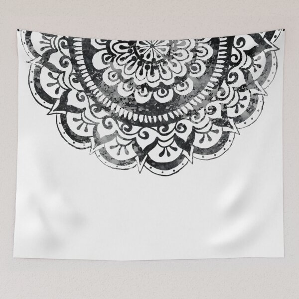 Item preview, Midnight Mystery Mandala on White designed and sold by ArtByDrax.