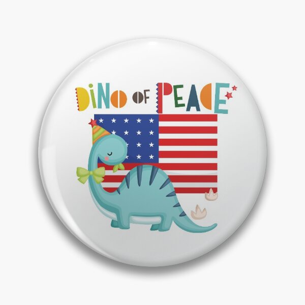 Item preview, Dino of Peace, Funny Dino for 4th of July Celebrations designed and sold by Happiness Shop.