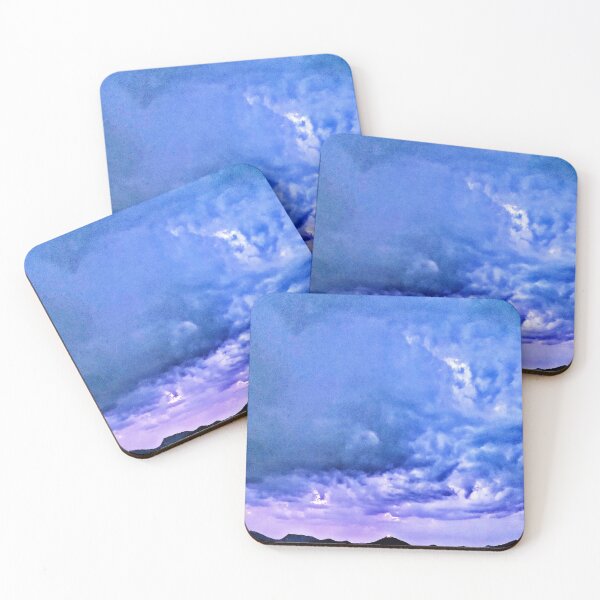 Item preview, Blue Stromy lighting sky clouds designed and sold by ItezaPatterns.