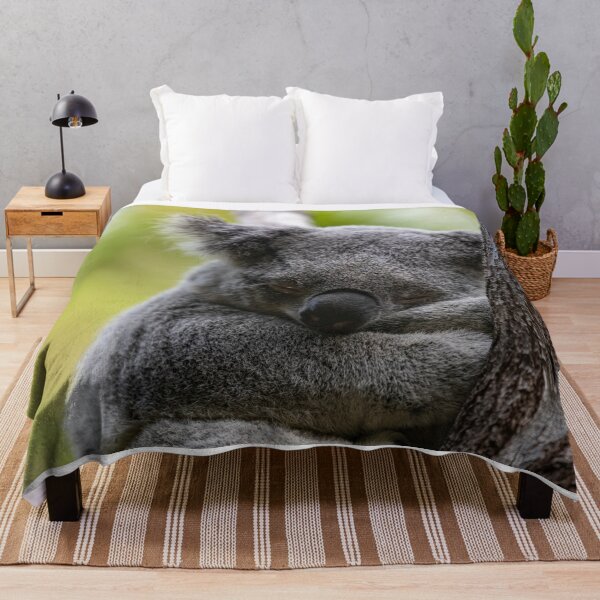 Item preview, Cute Koala sleeping. Arms crossed. On a branch, in the wild. Australian icon. designed and sold by Jensphotos.