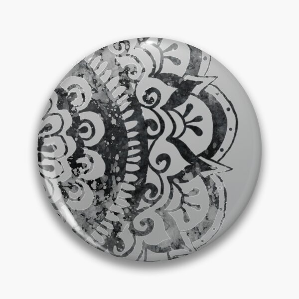 Item preview, Midnight Mystery Mandala on Soft Grey designed and sold by ArtByDrax.
