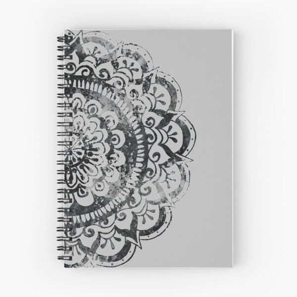Item preview, Midnight Mystery Mandala on Soft Grey designed and sold by ArtByDrax.