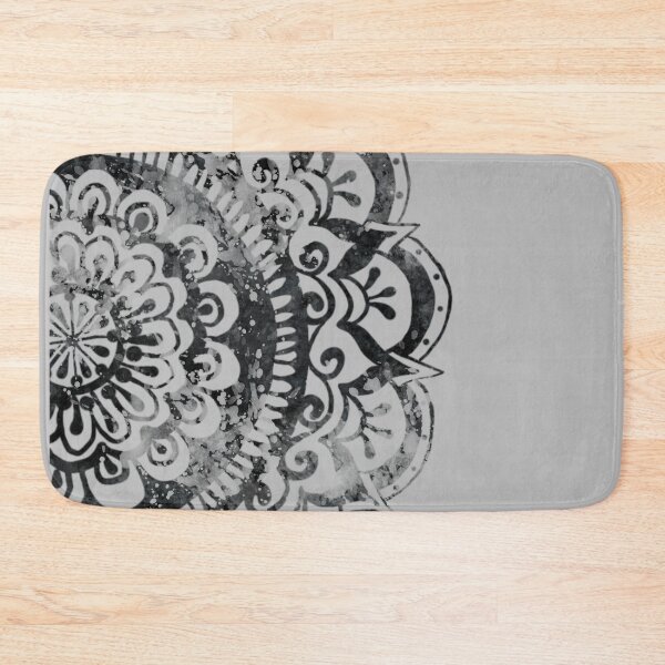 Item preview, Midnight Mystery Mandala on Soft Grey designed and sold by ArtByDrax.