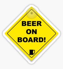 Beer on Board Sticker
