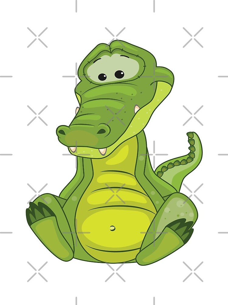 Alligator Cute Kawaii Cartoon Crocodile Drawstring Bag for Sale by  ProjectX23