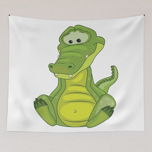 Item preview, Alligator Cute Kawaii Cartoon Crocodile designed and sold by ProjectX23.