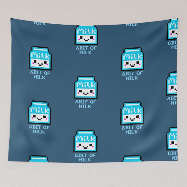 Item preview, 8Bit of Milk - Retro Pixelated Design designed and sold by Lart-Design.