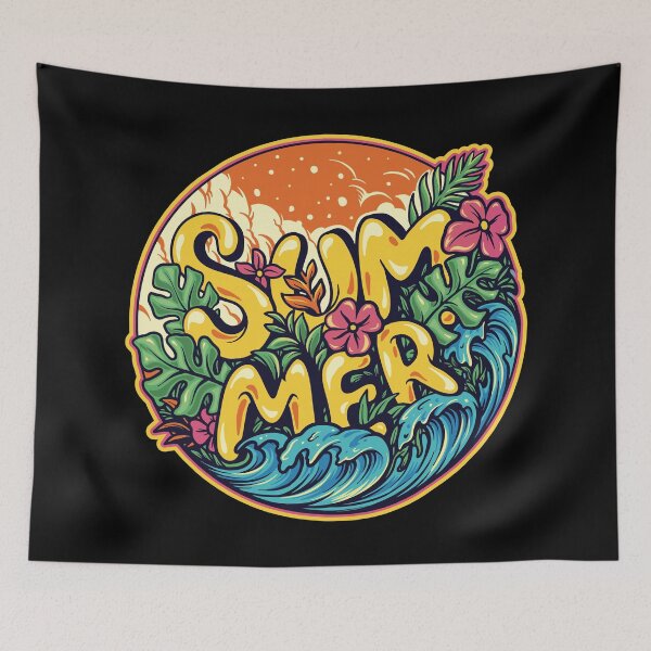 Item preview, Hello Summer designed and sold by Vector Scout Lab.