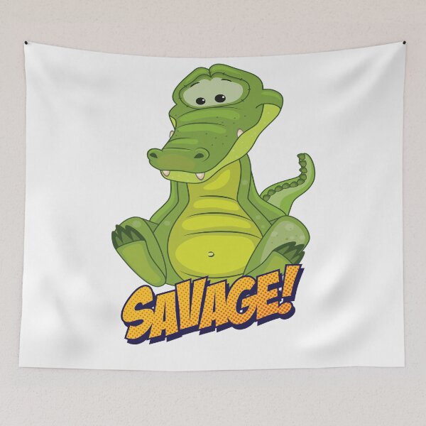 Item preview, Alligator Cute Kawaii Cartoon Crocodile designed and sold by ProjectX23.