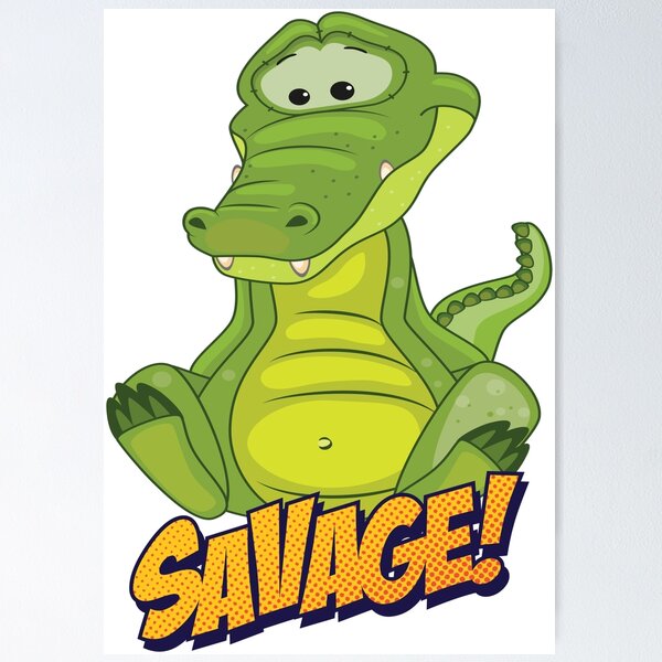 Item preview, Alligator Cute Kawaii Cartoon Crocodile designed and sold by ProjectX23.