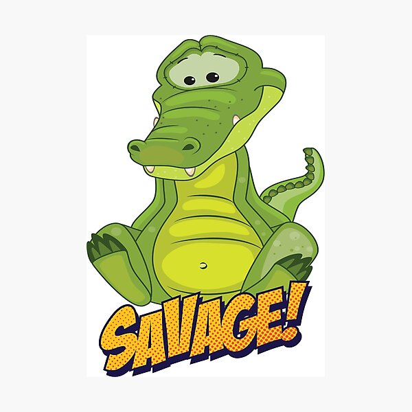 Item preview, Alligator Cute Kawaii Cartoon Crocodile designed and sold by ProjectX23.