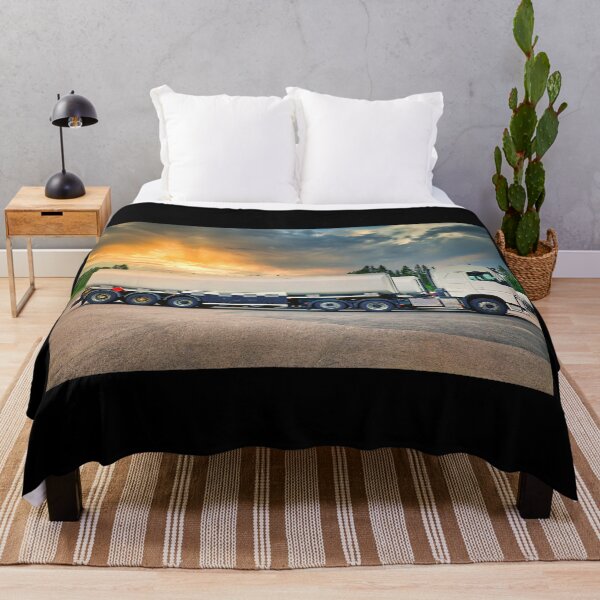 Item preview, White Semi Tank Truck at Sunset designed and sold by Taina Sohlman.