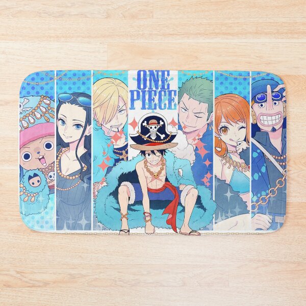 One Piece Straw Hat Pirates Crew! Bath Mat