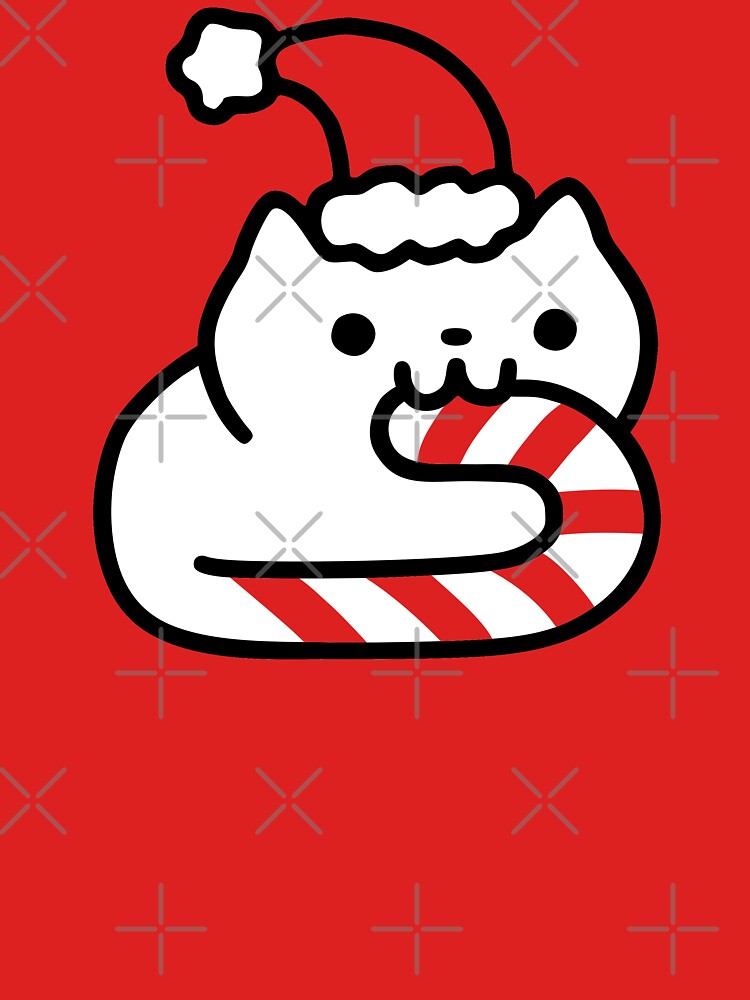  Candy  Cane Cat  T Shirt by obinsun Redbubble