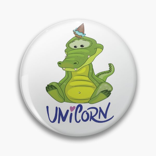 Item preview, Alligator Unicorn Ice Cream Cute Kawaii Cartoon Crocodile designed and sold by ProjectX23.