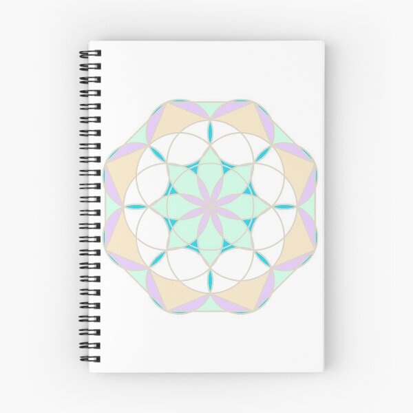 Item preview, Cream green purple white Mandala designed and sold by ItezaPatterns.