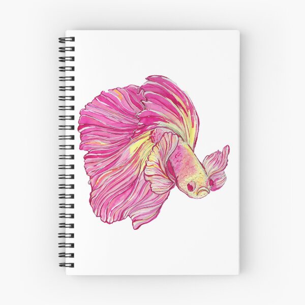 Item preview, Grumpy and Pink Betta Fish designed and sold by AndraMarie.