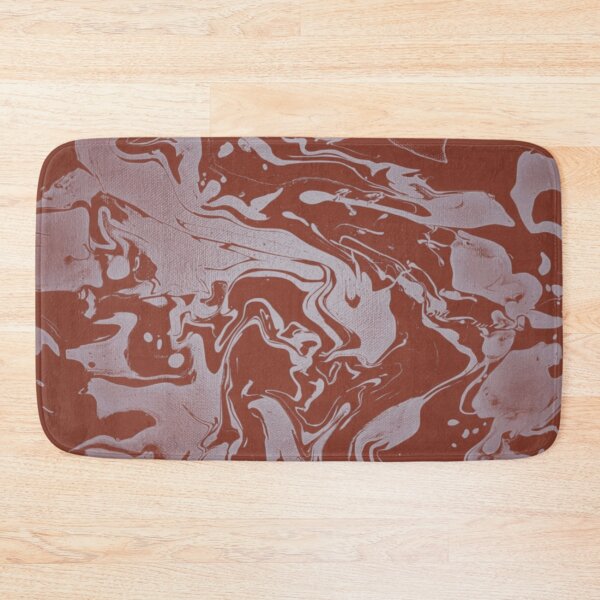 Item preview, Cold Breath - brick red and silver abstract swirls designed and sold by JaycraveDesigns.