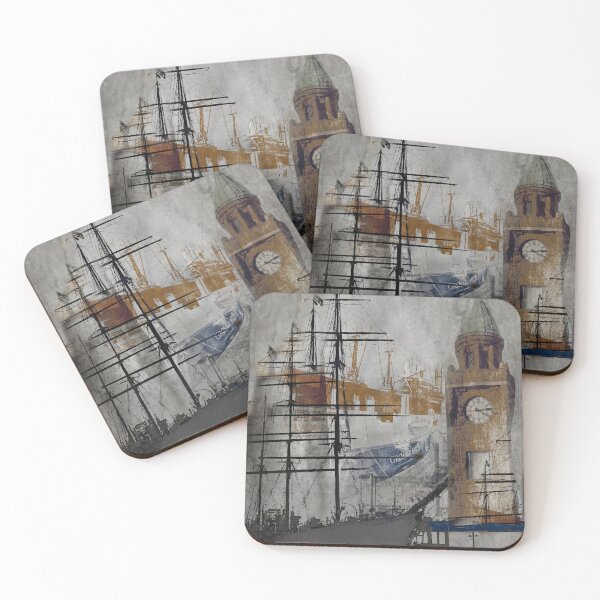 Item preview, Hamburg Landungsbrücken collage designed and sold by Pioooh.