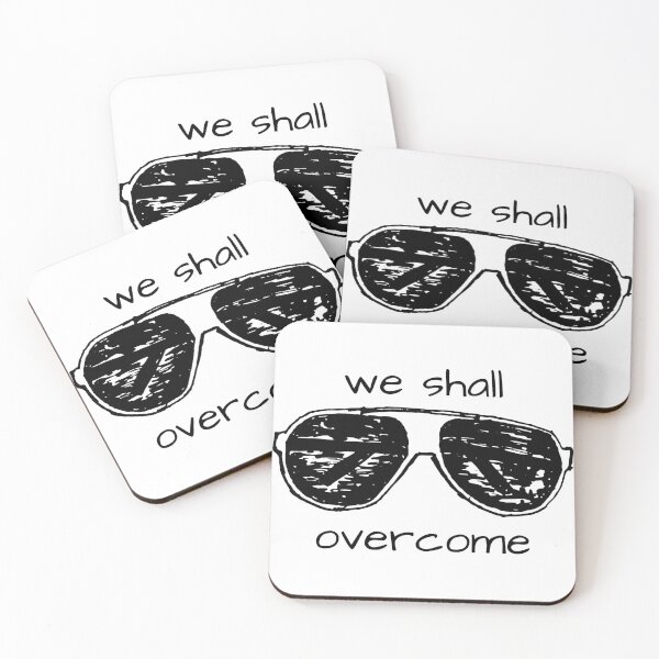 Item preview, Gloria Steinem "we shall overcome" aviator sunglasses designed and sold by maureenarchbold.