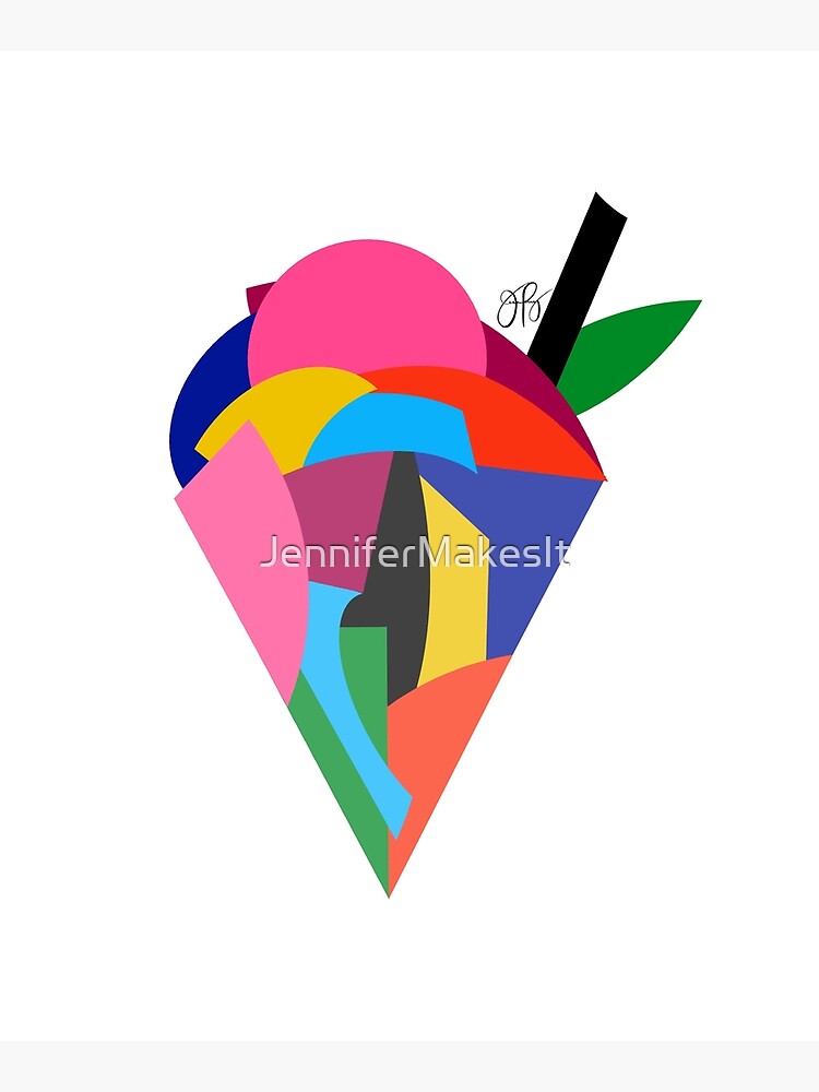 Abstract Ice Cream by JenniferMakesIt