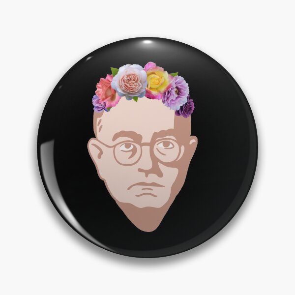 Item preview, Theodor Adorno (German Philosopher) - Philosophy Portrait With Flower Crown designed and sold by isstgeschichte.