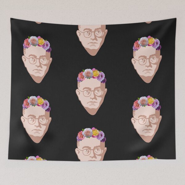 Item preview, Theodor Adorno (German Philosopher) - Philosophy Portrait With Flower Crown designed and sold by isstgeschichte.