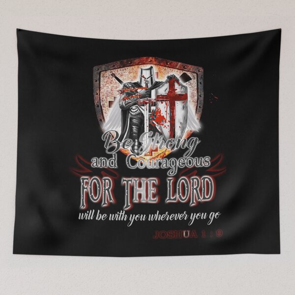 Item preview, Knights Templar Cross Shield Symbol Medieval Emblem Christian Strong For The Lord designed and sold by TopTeeShop.