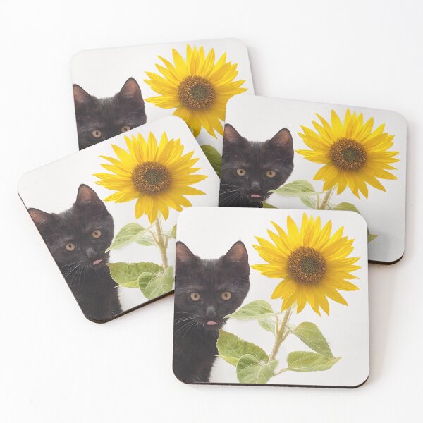 Item preview, Black Cat or Miss Marple and the Sunflower designed and sold by Pioooh.