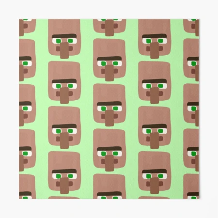 Minecraft Villager Art Board Print for Sale by Cloud Five