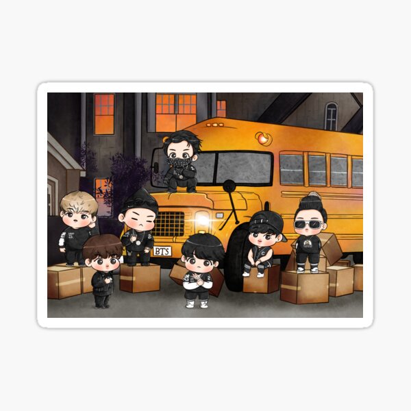 Bts No More Dream Sticker By Mervilluu Redbubble