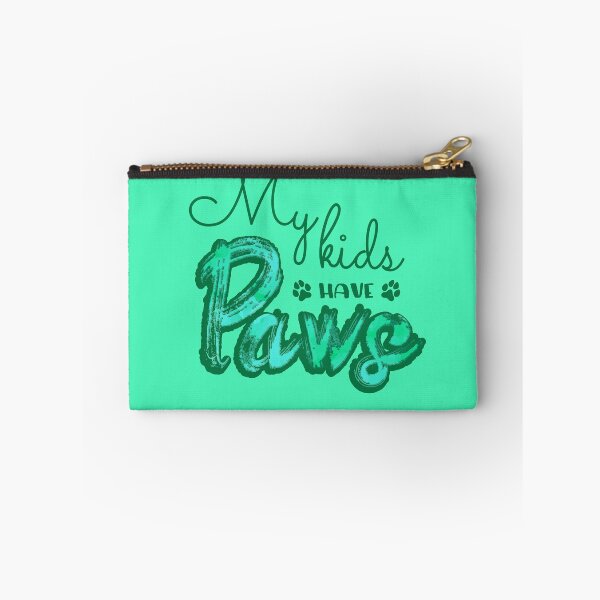 Item preview, My kids have paws (Green) designed and sold by Thoughtscrawl.