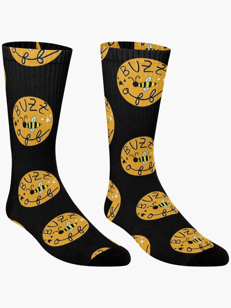 Thumbnail 3 of 5, Socks, Buzz Off designed and sold by Keeping Art Heavenly.